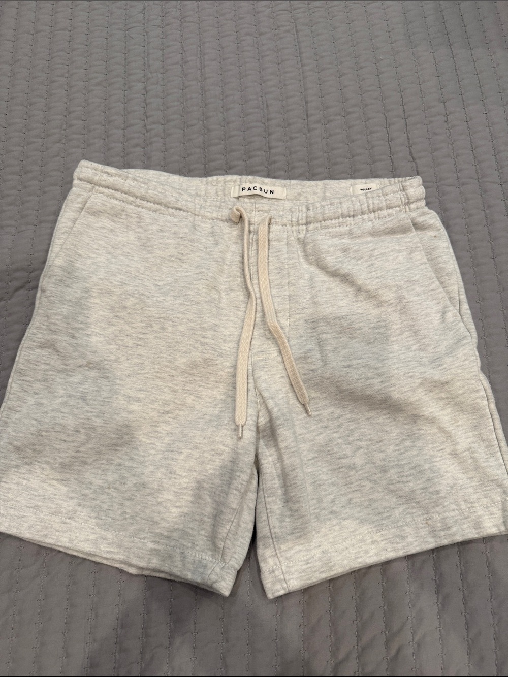 PacSun  Light Heather Gray Fleece Drawstring Athletic Shorts